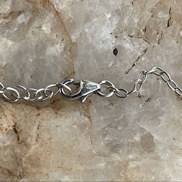 Lapis Lazuli 925 Sterling Silver chain bracelet - Picture 8 of 9